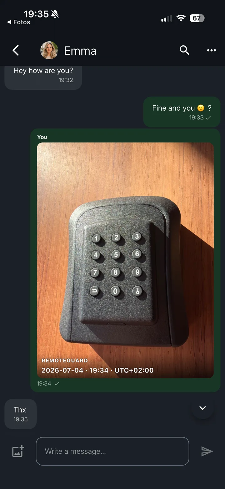 Private chat, right in the app