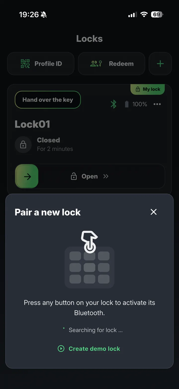 Pair the lock
